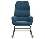 Relaxfauteuil fluweel blauw | B-keuze Scherpe Prijs, Huis en Inrichting, Fauteuils, Comfort, Nieuw, 75 tot 100 cm, Ophalen of Verzenden