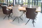 6x eetkamerstoel draai Gealux Mille combi stof leer., Huis en Inrichting, Stoelen, Ophalen of Verzenden, Nieuw, Leer, Vijf, Zes of meer stoelen