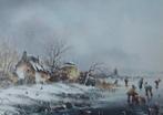 Anton van den Hoeven (1940) - Winterlandschaft -