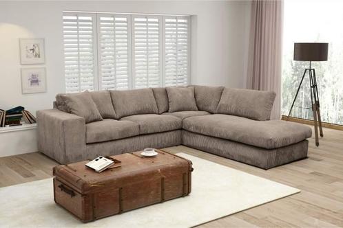 Hoekbank Lelystad - hoekbanken - Beige, Huis en Inrichting, Banken | Sofa's en Chaises Longues, Nieuw, Stof