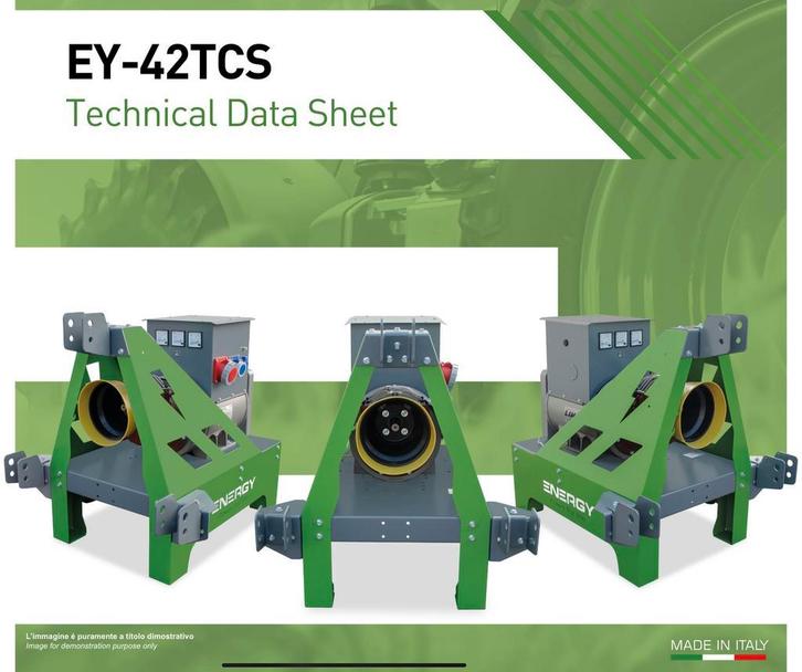 PTO aftakas generator aggregaat Energy EY-42TCS of EY-60TCS, Doe-het-zelf en Verbouw, Aggregaten, Overige typen, Nieuw, 30 kVA of meer