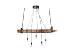 Industriële hanglamp BARRACUDA 152cm gerecycled massief hout, Huis en Inrichting, Lampen | Hanglampen, Nieuw, Ophalen of Verzenden