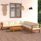 vidaXL 8-delige tuinloungeset met kussens 100x60 cm, Verzenden, Nieuw, Hardhout, Loungeset