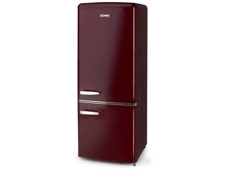 DOMO DO91707R - Retro Koelkast - 191 l inhoud - Wijnrood, Huis en Inrichting, Woonaccessoires | Overige, Zo goed als nieuw, Verzenden