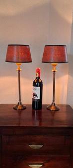 W&B Design - Tafellamp (2) - Messing - Inclusief lederlook