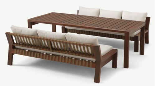 Lounge Dining Set - Zambra - Wit - Acacia - The Outsider, Tuin en Terras, Tuinbanken, Nieuw, Verzenden