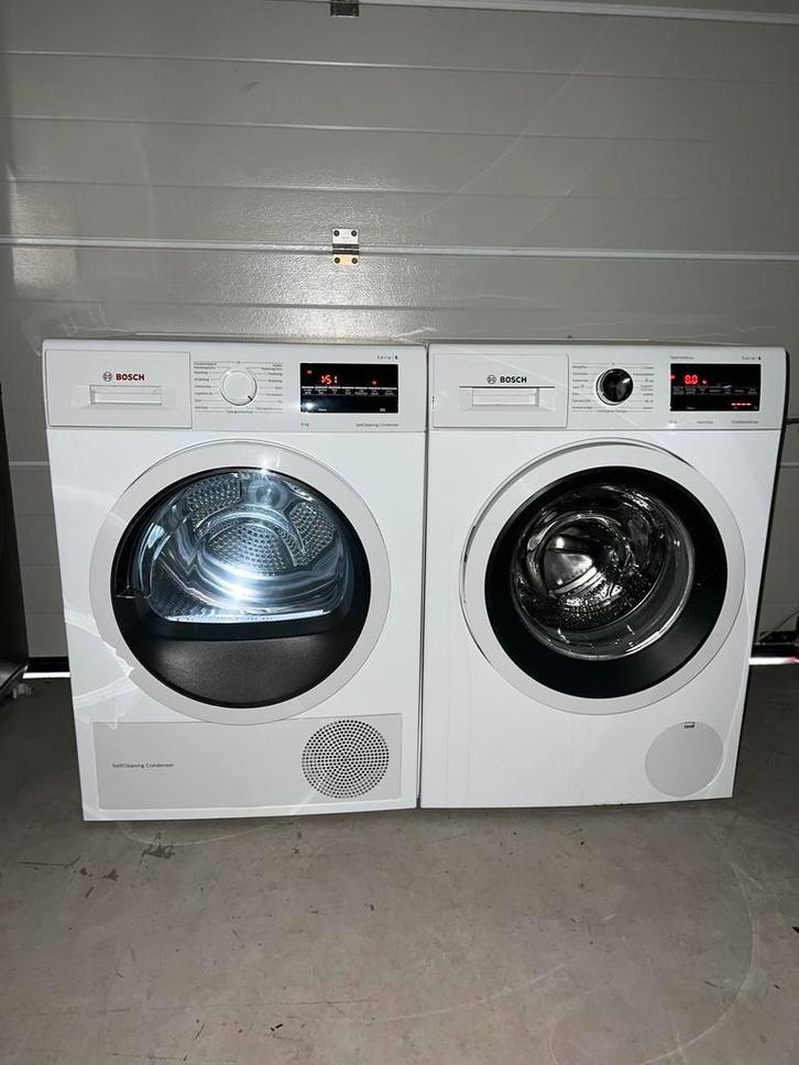 Prachtige Bosch 8KG Wasmachine Bosch 8KG Warmtepompdroger!, Witgoed en Apparatuur, Wasmachines, Minder dan 85 cm, 1200 tot 1600 toeren