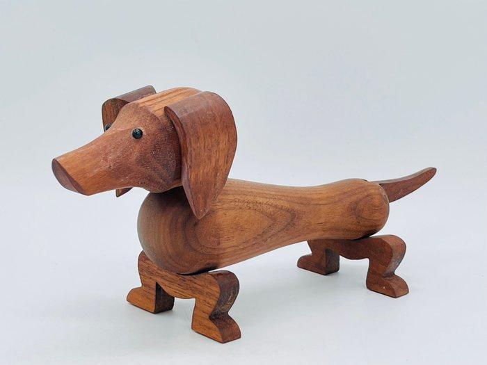 Kay Bojesen - Figuur - The Dachshund named Pind - teak, Antiek en Kunst, Antiek | Meubels | Stoelen en Banken
