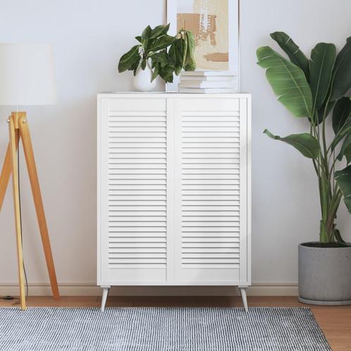 vidaXL Kastdeuren met lamellen 2 st 99,3x39,4 cm grenenhout, Huis en Inrichting, Kasten | Overige, Nieuw, Verzenden