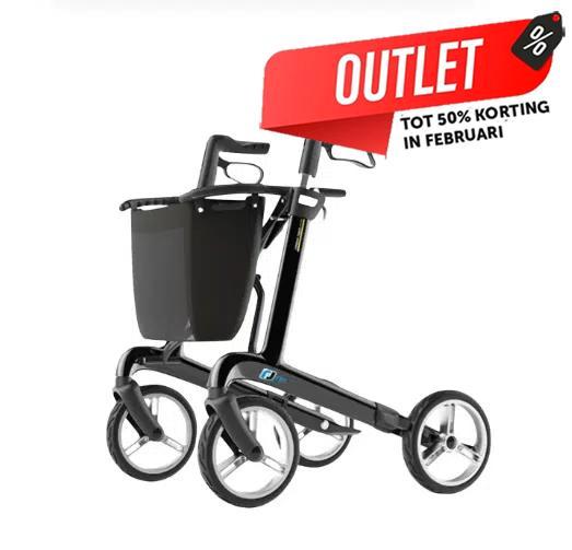 Rollator windmolen carbon-outlet afhaal, Diversen, Verpleegmiddelen, Ophalen of Verzenden