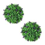 Kunstbuxus met Lavendel 30cm (2 stuks) | Tweedekansje | O..., Ophalen of Verzenden, Nieuw