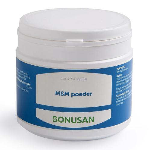 MSM poeder | 250 gram Bonusan | Vitaminstore, Sport en Fitness, Gezondheidsproducten en Wellness, Overige typen, Nieuw, Verzenden