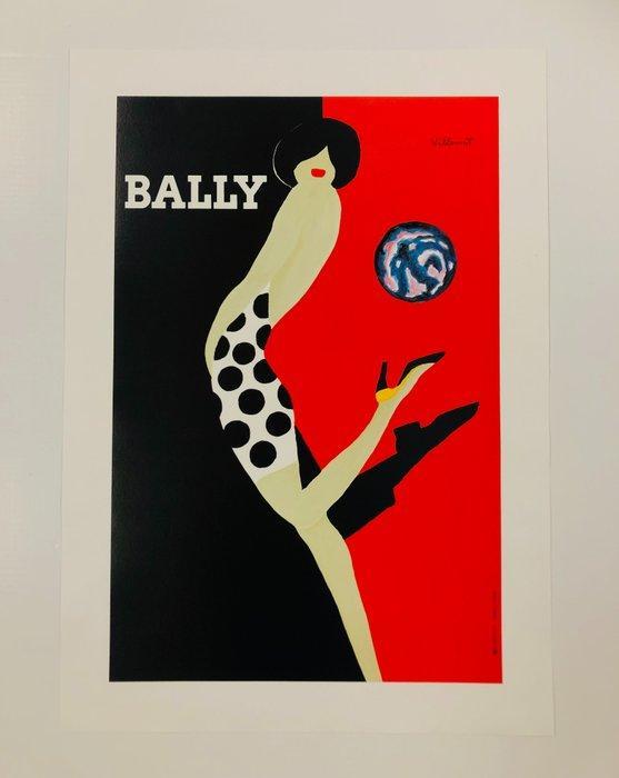 Bernard Villemot - Bally Femme Au Ballon (linen backed on, Antiek en Kunst, Kunst | Tekeningen en Foto's