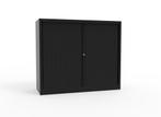 Half hoge roldeurkast zwart STOR 120x43x135, Huis en Inrichting, Kasten | Overige, Ophalen of Verzenden, Nieuw