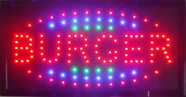 Burger lamp LED verlichting reclame bord lichtbak #C2, Verzamelen, Merken en Reclamevoorwerpen, Nieuw, Verzenden