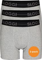 sloggi - Maat XL - men Go Heren Short 3-pack - Licht Grijs, Verzenden