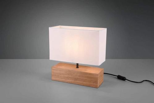 Tafellamp REALITY Woody - Bruin, Huis en Inrichting, Lampen | Tafellampen, Nieuw, Ophalen of Verzenden