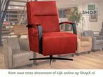 Leren draaifauteuil Award - Kenia Burgundy (rood) -, Nieuw, Ophalen of Verzenden, 50 tot 75 cm, Industrieel, Modern