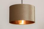 Rietveld Hanglampen - Taupe, Koper - Stof, Metaal, Huis en Inrichting, Lampen | Hanglampen, Verzenden, Nieuw