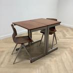 complete schoolset Galvanitas set 10 stoelen + 10 tafels,, Huis en Inrichting, Stoelen, Ophalen of Verzenden, Gebruikt, Hout, Eén