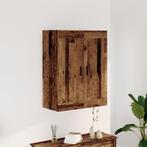 vidaXL Wandkast 69,5x34x90 cm bewerkt hout oud houtkleurig, Huis en Inrichting, Kasten | Buffetkasten, Verzenden, Nieuw, 50 tot 100 cm