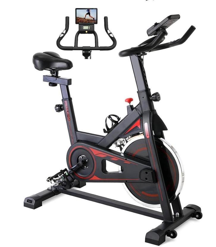 Spinningfiets Hometrainer – Magnetische Weerstand en LCD, Sport en Fitness, Fitnessapparatuur, Nieuw, Verzenden