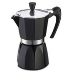 G.A.T. Italia Fashion Zwart 9 kops (percolator), Witgoed en Apparatuur, Koffiezetapparaten, Afneembaar waterreservoir, Nieuw, Koffiebonen