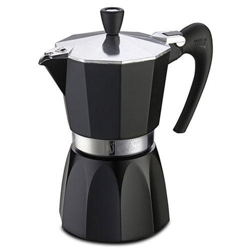G.A.T. Italia Fashion Zwart 9 kops (percolator), Witgoed en Apparatuur, Koffiezetapparaten, 4 tot 10 kopjes, Nieuw, Koffiebonen