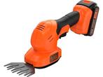 BLACK+DECKER BCSS18D1-QW - Heggenschaar - Gras- en, Verzenden, Zo goed als nieuw