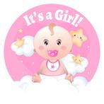 Raamdecoratie Its a Girl Baby, Nieuw, Ophalen of Verzenden