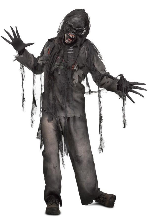 Kostuum Zombie Verbrand Zwart Pak The Walking Dead Zombiepak, Kleding | Heren, Carnavalskleding en Feestkleding, Kleding, Nieuw
