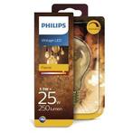 Philips vintage led flame 5.5 watt = 25 watt, Nieuw, Led lamp bol antiek kleur, E27 (groot), Led-lamp