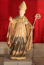 sculptuur, Groot beeld van een bisschop - 117 cm - Hout, Antiek en Kunst
