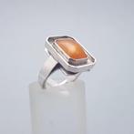 Zilver, Art Deco, Amber - Ring, Antiek en Kunst
