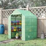 Kasplanken - Groene Stalen Frame - PE-Plastic - Groen, Tuin en Terras, Kweekspullen, Ophalen of Verzenden, Nieuw