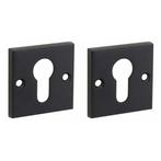 Set van twee PC-Plaatjes Bauhaus mat zwart, Ophalen of Verzenden, Nieuw