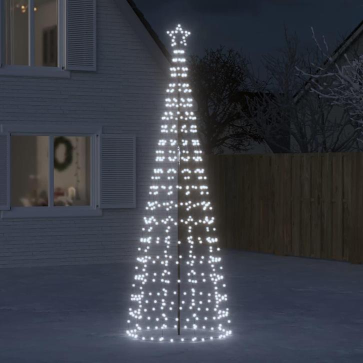 vidaXL LED-kerstboom met spikes 570 LEDs koud wit 300 cm, Diversen, Kerst, Nieuw, Verzenden