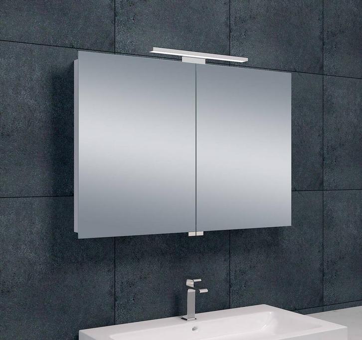 Luxe spiegelkast +Led verlichting 90x60x14cm, Huis en Inrichting, Badkamer | Badkamermeubels, Nieuw, Verzenden