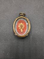 Reliekhouder - Messing, Glas - 1850-1900 - Sint-Kruis van