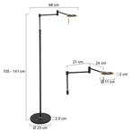 Steinhauer vloerlamp Turound 3081ZW Tweede Kans, Huis en Inrichting, Lampen | Vloerlampen, Ophalen, Zo goed als nieuw, Overige materialen