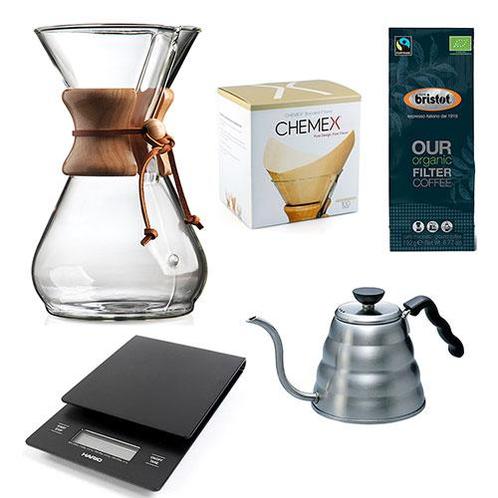Chemex starter kit 6-Kops (slow coffee), Witgoed en Apparatuur, Koffiemachine-accessoires, Nieuw, Ophalen of Verzenden