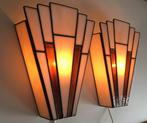 Wandlamp (2) - Glas - Art Deco stijl, Antiek en Kunst, Curiosa en Brocante