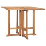 Teakhouten Tuintafel 90x90 | Retourdeal 40%, Tuin en Terras, Ophalen of Verzenden, Nieuw, Vierkant, Teakhout