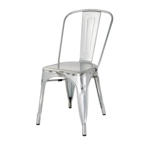 Terrasstoel Bolero Bistro | Staal | Metallic | 4 Stuks, Zakelijke goederen, Horeca | Keukenapparatuur, Nieuw in verpakking, Verzenden
