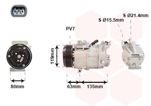 AIRCO COMPRESSOR VOOR NISSAN PRIMASTAR 2002-2006 4434678, Auto-onderdelen, Airco en Verwarming, Nieuw, Ophalen of Verzenden