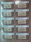 China - 10 Consecutive Serial Numbers, 10 Cents ND (ca.