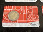 Nederland. 2 Euro 2022 Erasmus (5 coincards) (Zonder