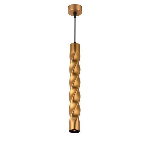 Moderne hanglamp met krul | 30 cm | Goud | GU10 fitting, Huis en Inrichting, Lampen | Hanglampen, 50 tot 75 cm, Nieuw, Metaal