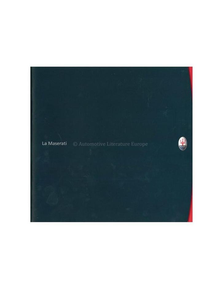2000 MASERATI LA MASERATI PROGRAMMA BROCHURE ITALIAANS /, Boeken, Auto's | Folders en Tijdschriften