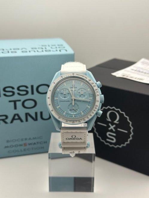 Omega x Swatch - MoonSwatch - Mission to Uranus - Zonder, Sieraden, Tassen en Uiterlijk, Horloges | Heren